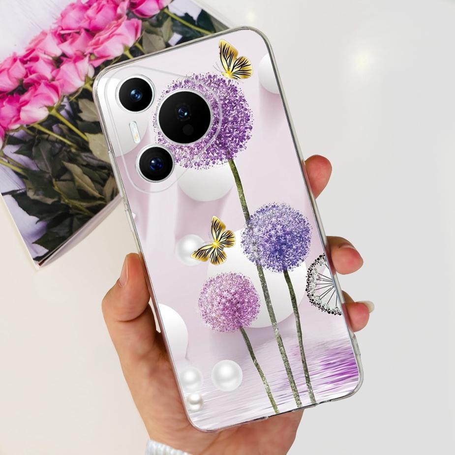 For Huawei Pura 70 Pro Plus Case Stylish Painted Cover Clear Silicone Phone Cases For Huawei Pura 70 Pro Pura70 Pro+ Soft Fundas