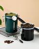 304 Stainless Steel Airtight Coffee Canister with Date Tracker and Exhaust Valve for Freshness