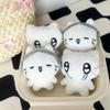Cute Headphones Kitten Couple Keychain Mini Crying Cat Doll Plush Keyring Cartoon Dog Bee Bag Pendant Charms Backpack Decoration