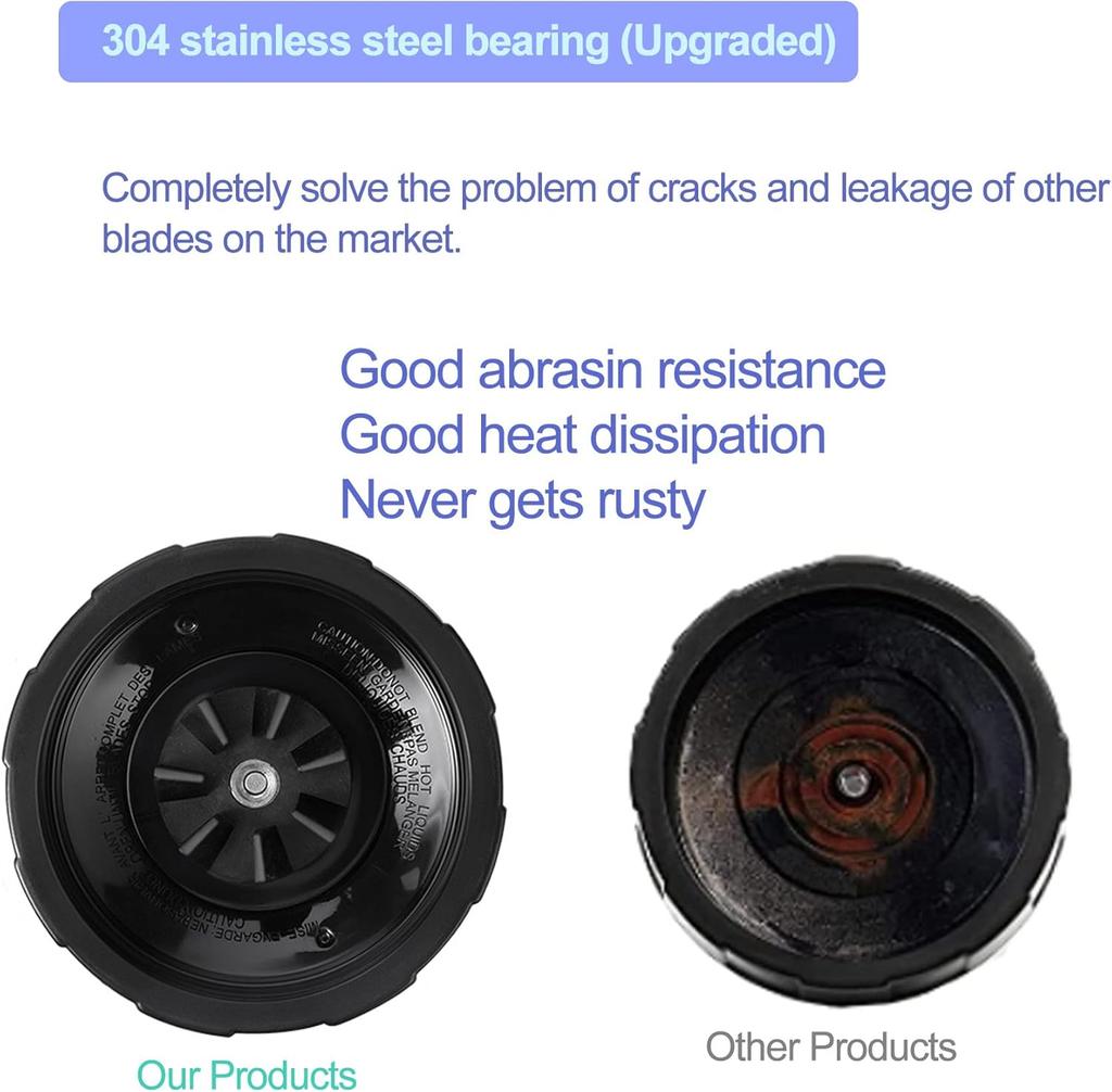 1 Pack Extraktor Klingenbaugruppe 7 Finnen Ninja Mixer Klinge Ninja Mixer Ersatzteile Kompatibel mit Ninja Mixern Auto iQ BL480 BL482 BL642