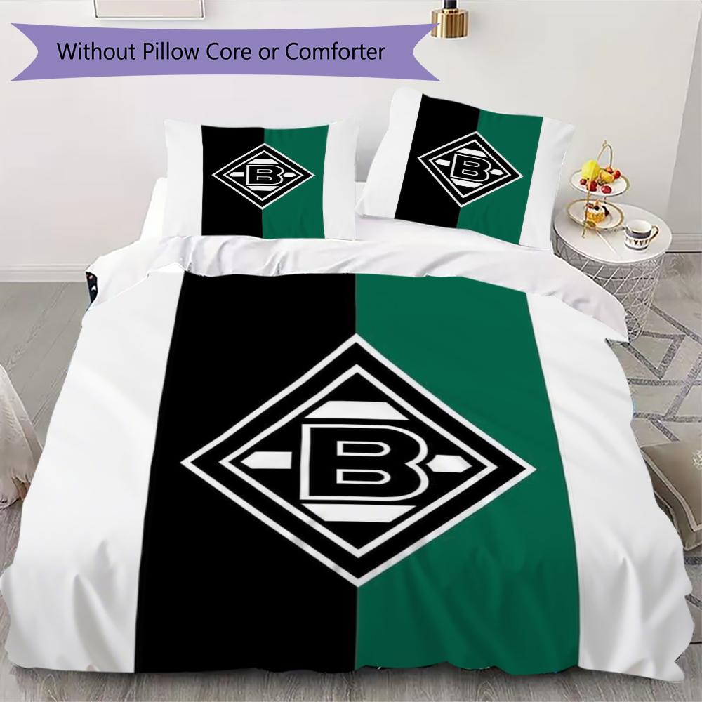 

Borussia Pattern Bedding uilt Set uilt Cover Pillowcase Home Decoration Birthday Gift (1 * duvet cover + 2 * pillowcase without core)18 135x200cm