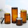 New Tea-Colored Thick Glass Light-Blocking Brown Wide-Mouth Soil Sampling and Dispensing Bottle
