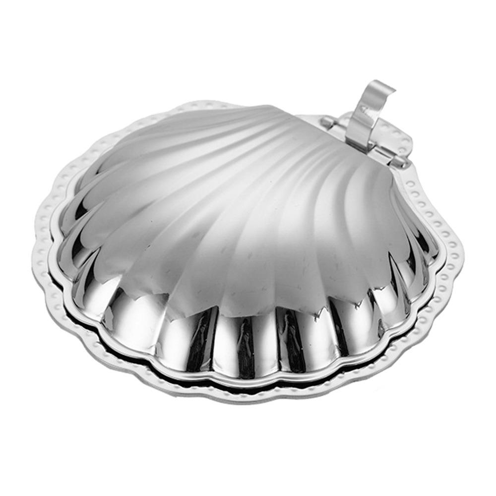 Shell Shape Fruit Snack Dish 304 Stainless Steel Snack Disc Creative Dessert Plate  Home