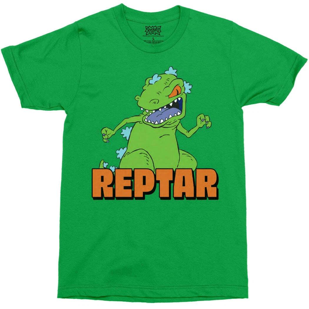 Nickelodeon Rugrats Reptar 100% Cotton T-shirt Mens Tees Top 2XL