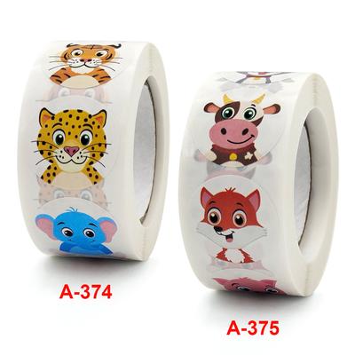 500pcs Teacher Reward Sticker Fun Cartoon Animal Stickers for Children Sticker for School Stationery Stickers Kids