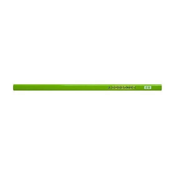 Mitsubishi Pencil "Kakikata" Pencils, Triangular Barrel, 2B, Light Green, 1 Dozen K45632B