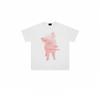 Zazomde Fashion Funny Print Tshirt Aesthetic Pink Pig Pattern Letter Slogan Short Sleeve Shirts Oversized Hip Hop Street Tees