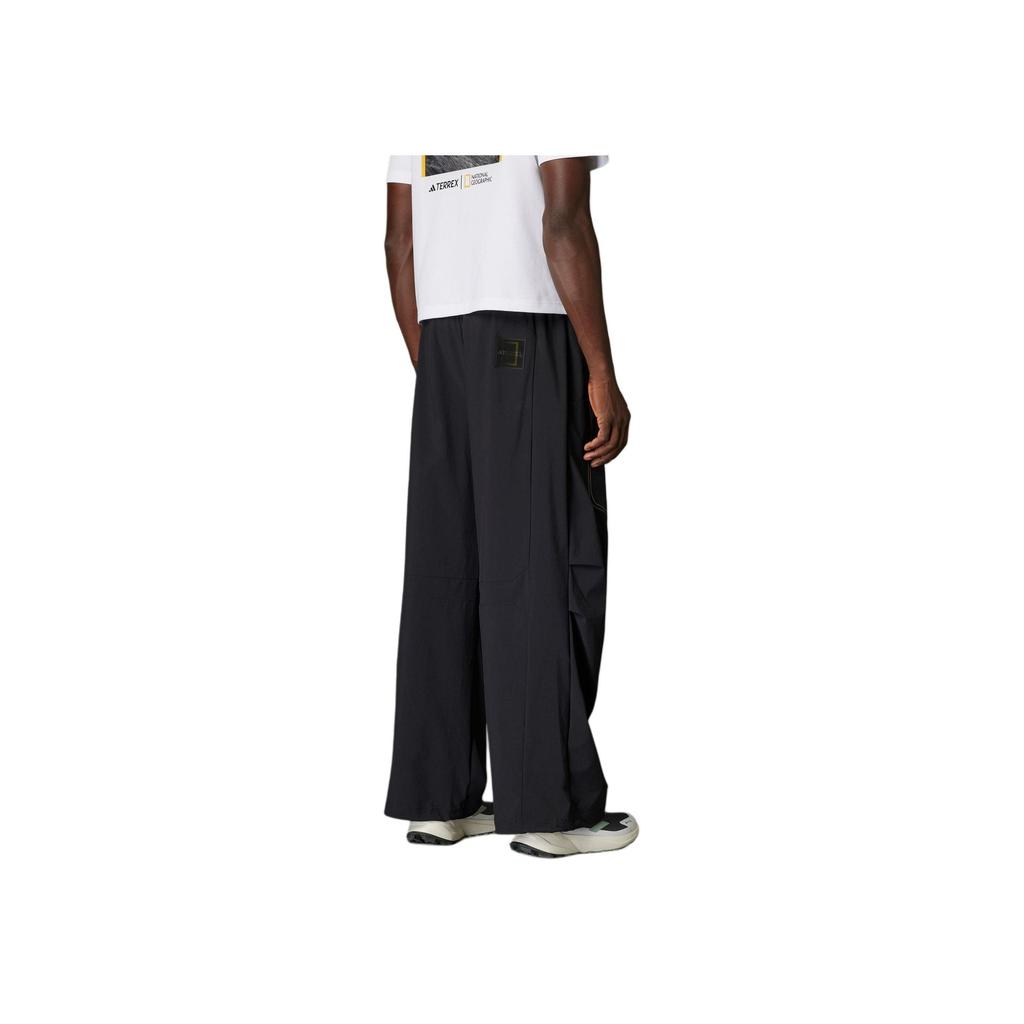 adidas X Colaboração National Geographic Ng A.R Wvn Pnt Esportivo Calças Casuais Confortáveis Amigas da Pele Calças Masculinas Preto KA3278