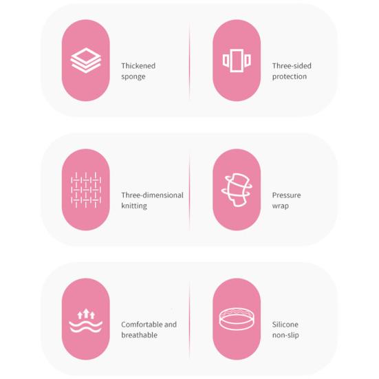 1Pc Thermal Knee Pad Soft Protective Anti-deformed Multi-function Women Running Sports Kneepad for Outdoor