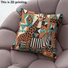 Boho African Wild Animal Print Pillow Covers Pattern Cushion Cover Suitable for Sofa Bedroom Car Pillow Cover