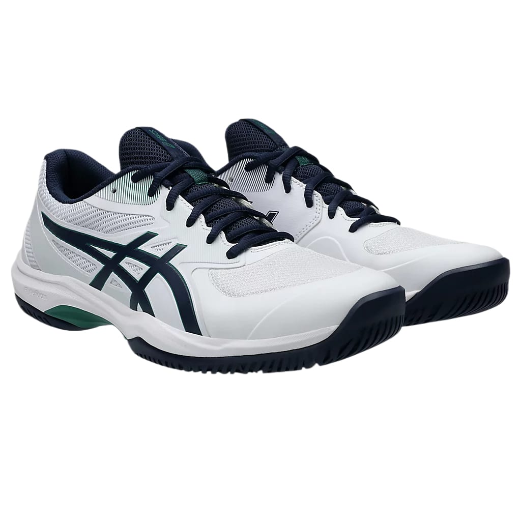 ASICS GAME FF PU Synthetic Leather Cushioning Low top Tennis Shoes Men's Blue White 1041A489-102