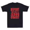 Ravvediti & Credi in Gesù Cristo Evangelizzazione Cristiana Ravvediti T-shirt Uomo Retro