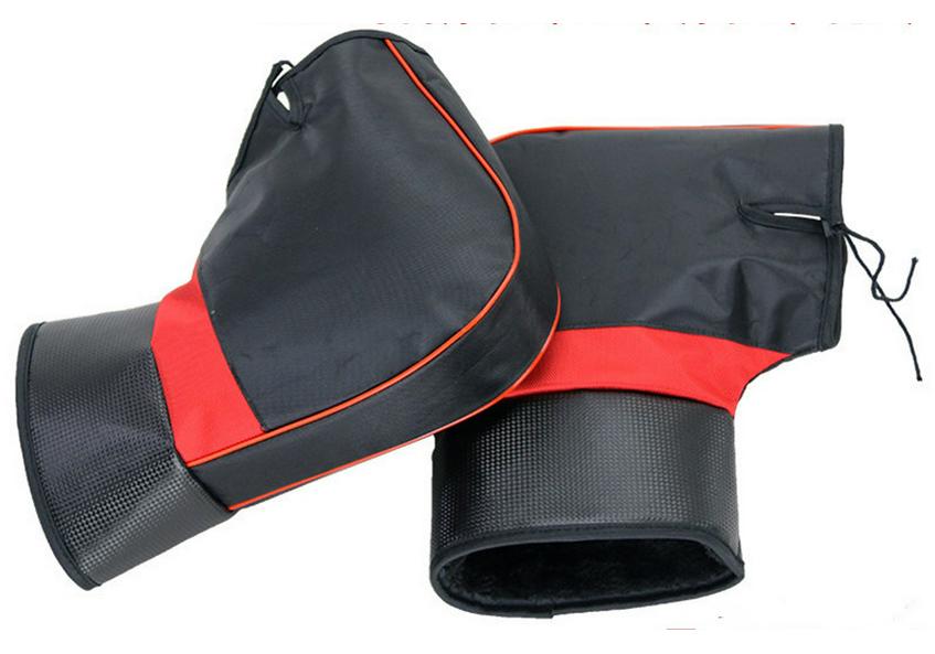 Warm Windproof Motorcycle & E-Bike Handlebar Gloves with Reflective Thickening for Winter