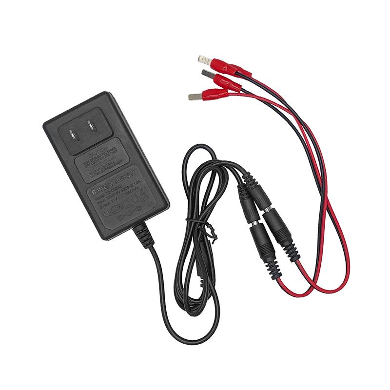 Dual Head Safe Lithium Charger 18V 21V 24V Overload Protection Universal Plug for Electric Screwdriver Batteries