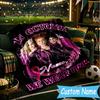 1PC Custom Name Witches Collage Throws Blanket Flannel Blankets for Couch Bed Gifts for Men Women Travel Picnic Christmas Fan Gifts