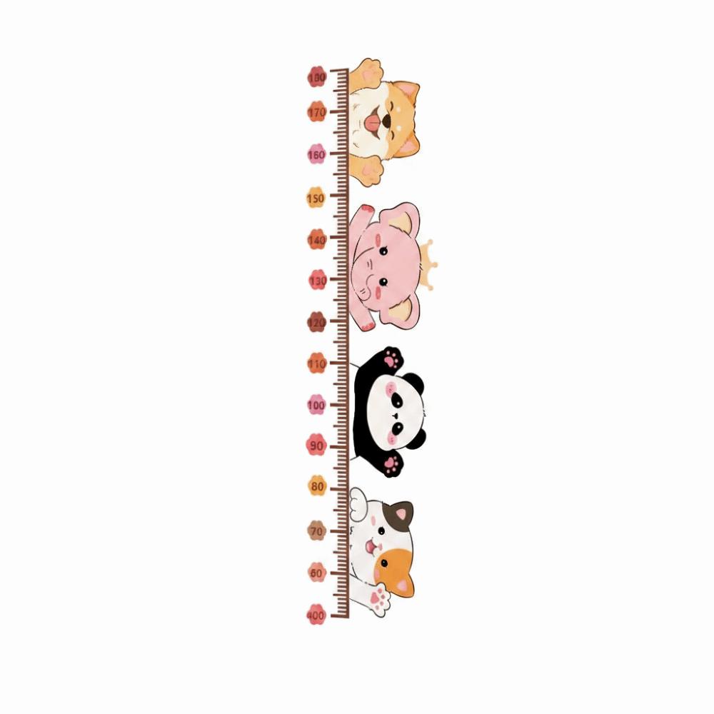 Self-Adhesive Self-Adhesive Wall Decals Waterproof Children's Height Chart  Background Decorative