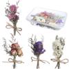 Mini Flower Bouquets Dried Flower Gypsophila Bouquets For Diy Craft, Card Decora