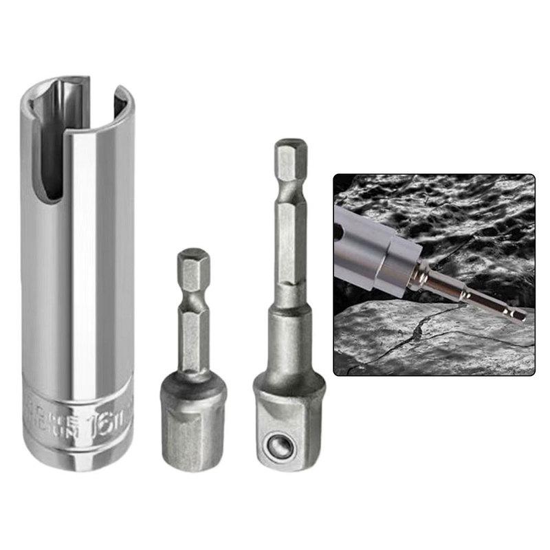 3Pcs Scissor-type Slotted Trailer Drill Bit Adapter For RVs For Pop-up Campers Automotive T-slot Drill Shank Drill Bit Aluminum