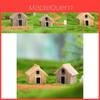 Charming Resin Moss Micro Landscape Decor Yellow And Gray Wooden House Diy Ornament