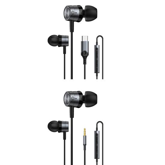 Metal Magnetic Digital Gaming Headset Enhanced Sound Quality Noise-isolating Type-C Wired In-ear Earphones