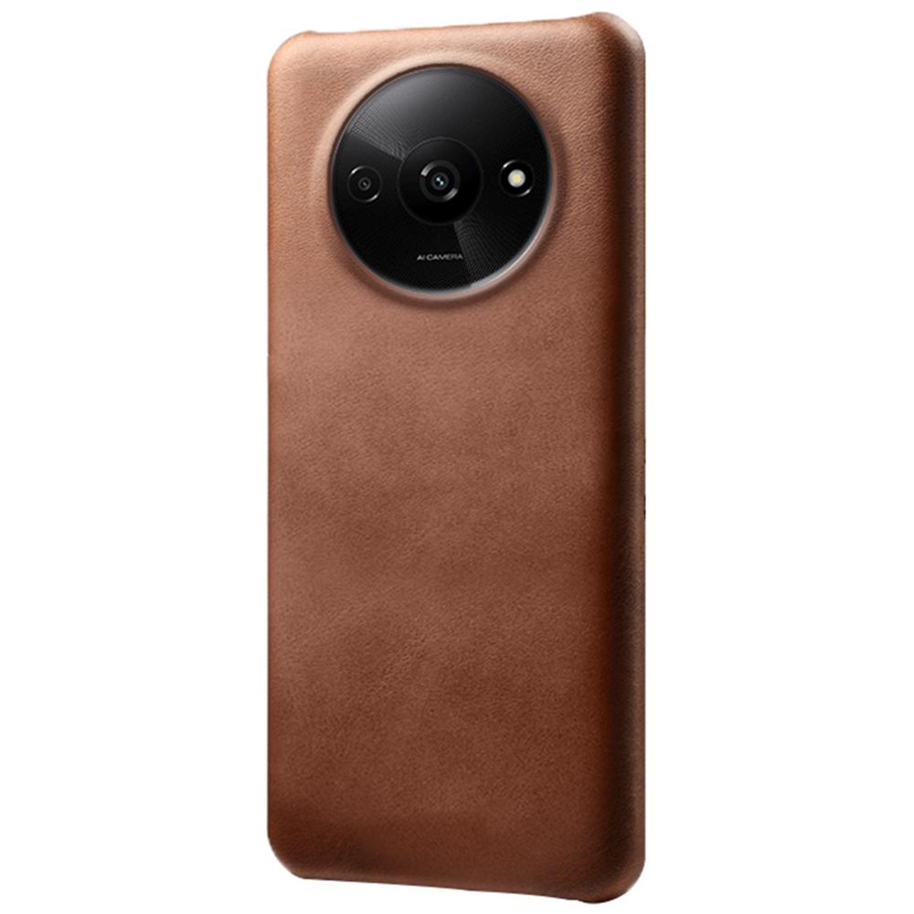 Etui dla Xiaomi Redmi A3 4G/Poco C61 4G, PC pokryte skórą o fakturze cielęcej, cienka osłona