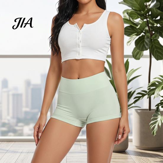 Tummy Control Underwear Women High Waist Boyshorts, Full Coverage Seamless Boxer Mid Rise Briefs Panties, Solid Color Stretch Breathable Comfortable