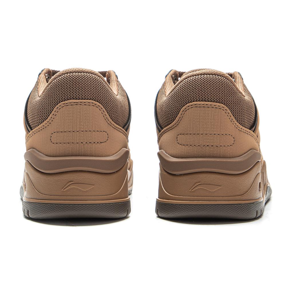 Li Ning Moon White 2MID Skateboard Shoes Women's Low top Flower Rat Brown AGCV332-4