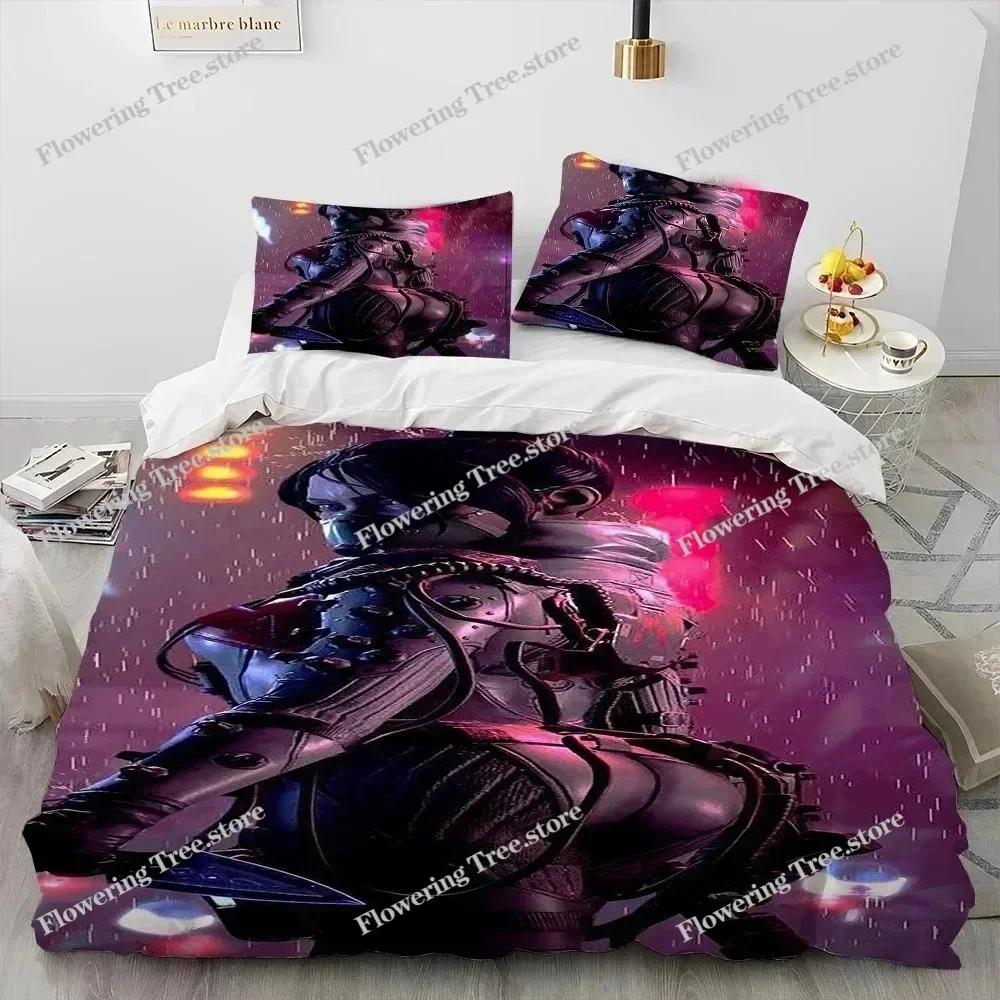 Apex Legends Game Gamer Cartoon Comforter Bedding Set,Duvet Cover Bed Set Quilt Pillowcase,king Queen Size Bedding Set 025029