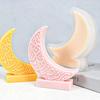 Moon Silicone Mould Moon Shaped Candle Molds DIY Soap Castings Molds Handmade Resin Molds for Eid Ramadans Decorations