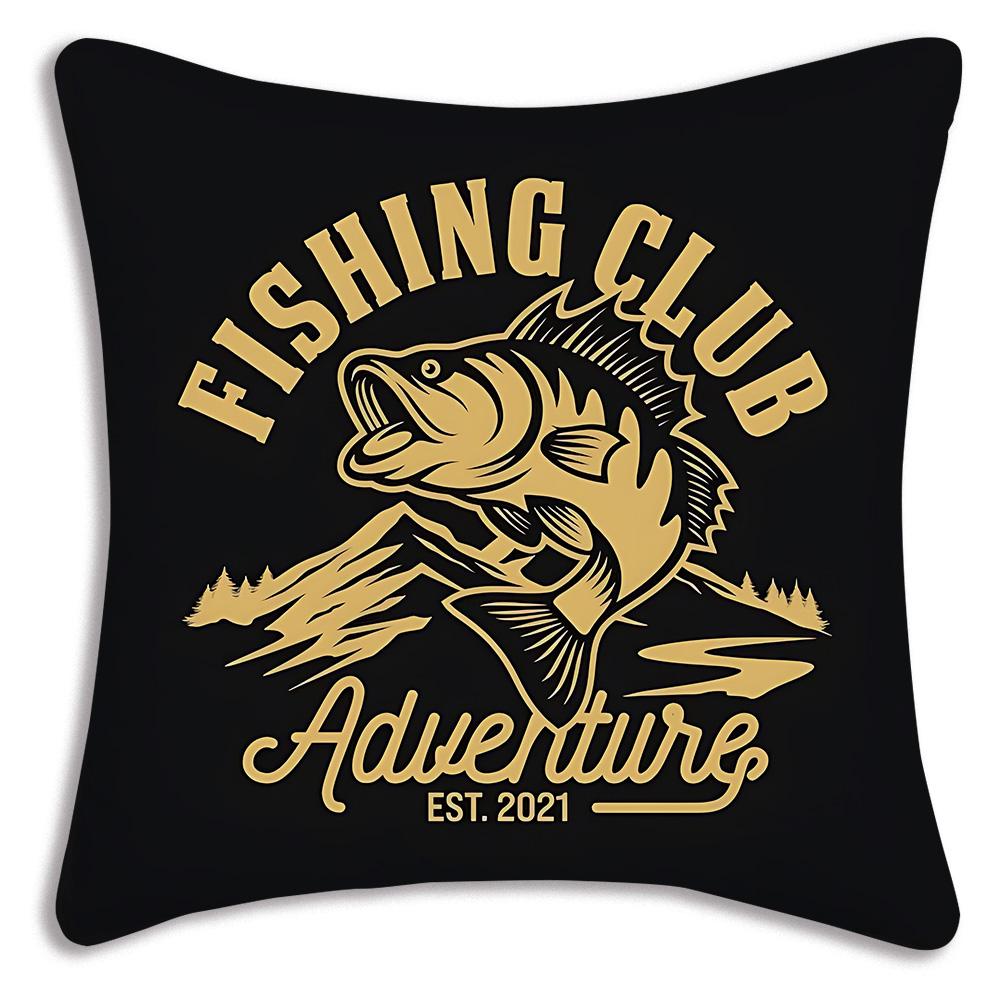 Pillow Covers Cool Nash Fishing Logo Sofa Decorative Home Double-Sided Printing Short Plush Cute Cushion Cover