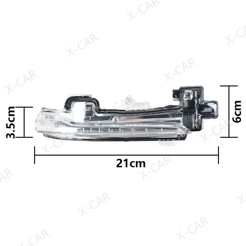 X-CAR LED Rearview Mirror Light Reversing Mirror Turn Indicator For Volvo S60 V40 V60 S80 S80L 31402415 31371518 31299384