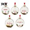 Christmas Ball Decor Clear Acrylic Fillable Ball, DIY Transparent Ornament for Xmas Tree Tree, Hanging Holiday, Wedding, Party, Home Decoration