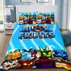 B-Blox F-Fruits Game Bedding Set 3D Cartoon Duvet Cover Set Soft Skin-Friendly Single Double King Size For Kids Birthday Gift