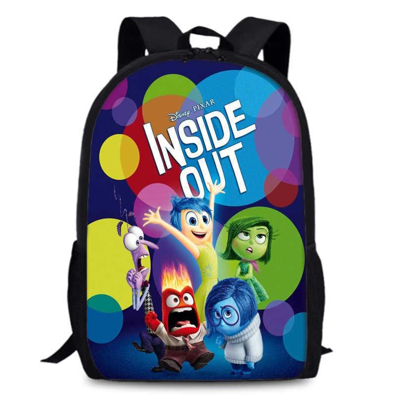 Spacious 15-inch Inside Out 2 Backpack Durable Oxford Cloth School Book Bag