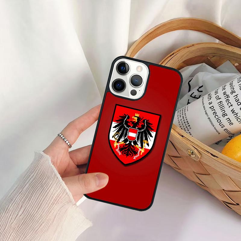 Austria Flag Phone Case For iPhone 17 Air 16e 15 14 11 12 13 Pro  MAX Plus Coque Cover Shell