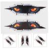 ABOOFAN 2pcs 3D Simulation 3D Car Stickers, Cat Eye Stickers, Tiger Car Stickers (Tiger)