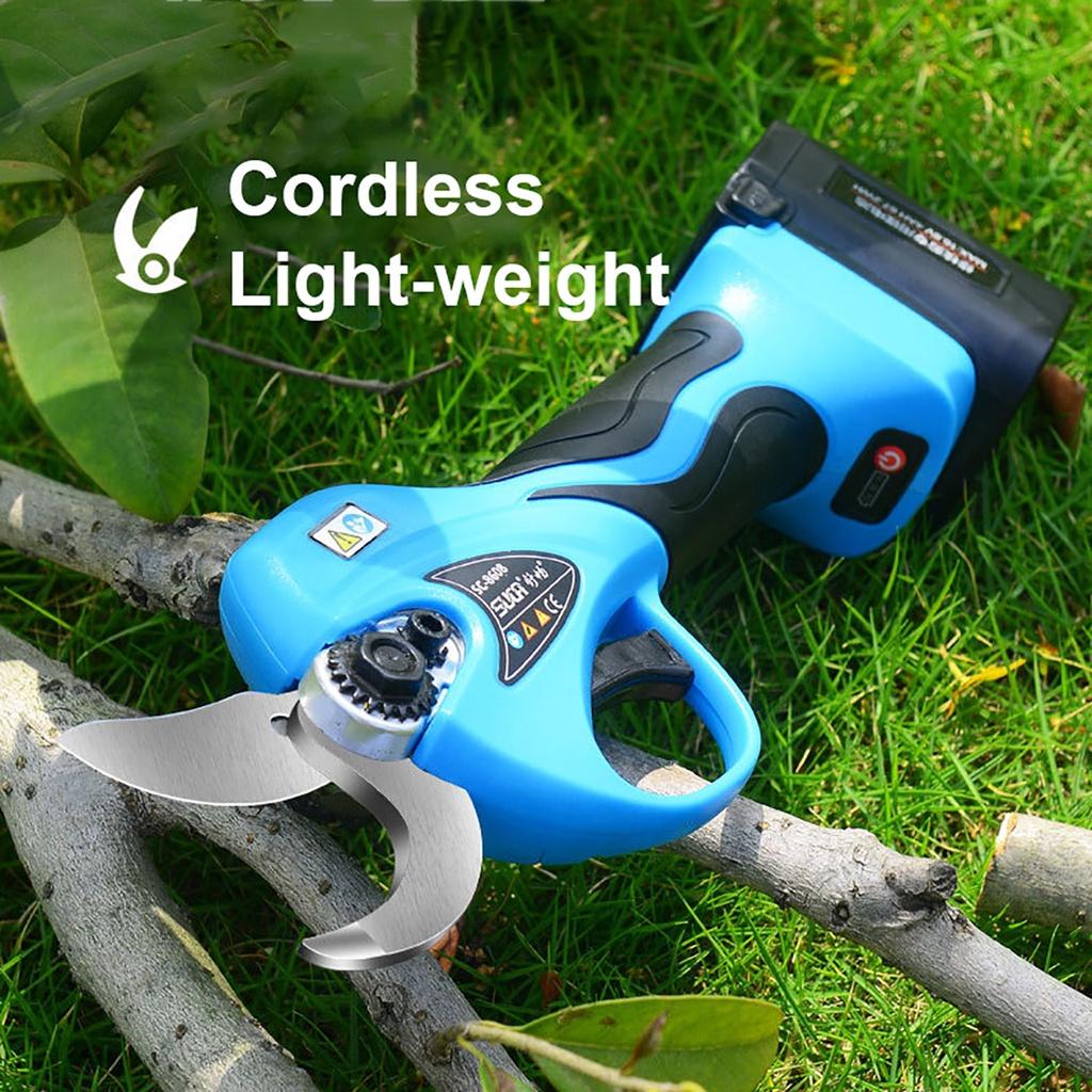 1500W Cordless Pruner Lithium-ion Pruning Shear Efficient Scissors Bonsai Electric Tree Branches Garden Tool