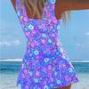 Costume da bagno intero sportivo da donna con gonna Costume intero