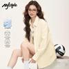 MJ STYLE Women's Ice Silk Long Sleeve Blouse