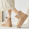 Women's Snow Boots, Fleece and Thickened Cotton Shoes, Versatile Women's Boots, Cold-proof and Warm Cotton Boots