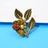 New Bee On The Branch Brooches For Women Rhinestone Fashion Pin Insect Honeybee Jewelry Vintage Accessories Good Gift