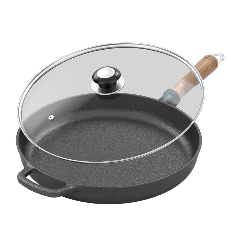 Cast Iron Frying Pan with Lid