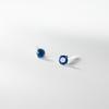Tiny Round Crystal Stud Earrings Claw Design 925 Silver Piercing Jewelry for Women Simple CZ Zircon Earring Female Gift