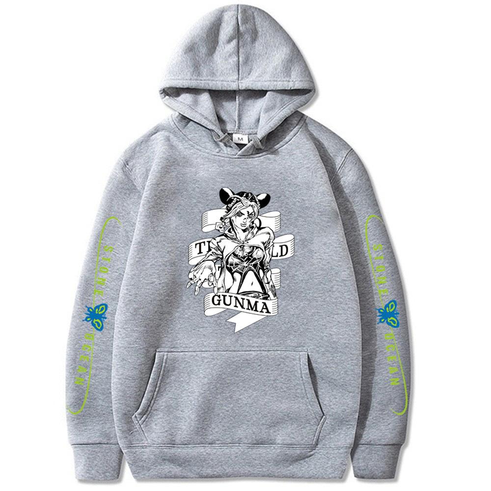 Bizarre Adventure Japanese Animation Hoodies Men Long Sleeve Sweatshirts Women Harajuku Streetwear Sudaderas