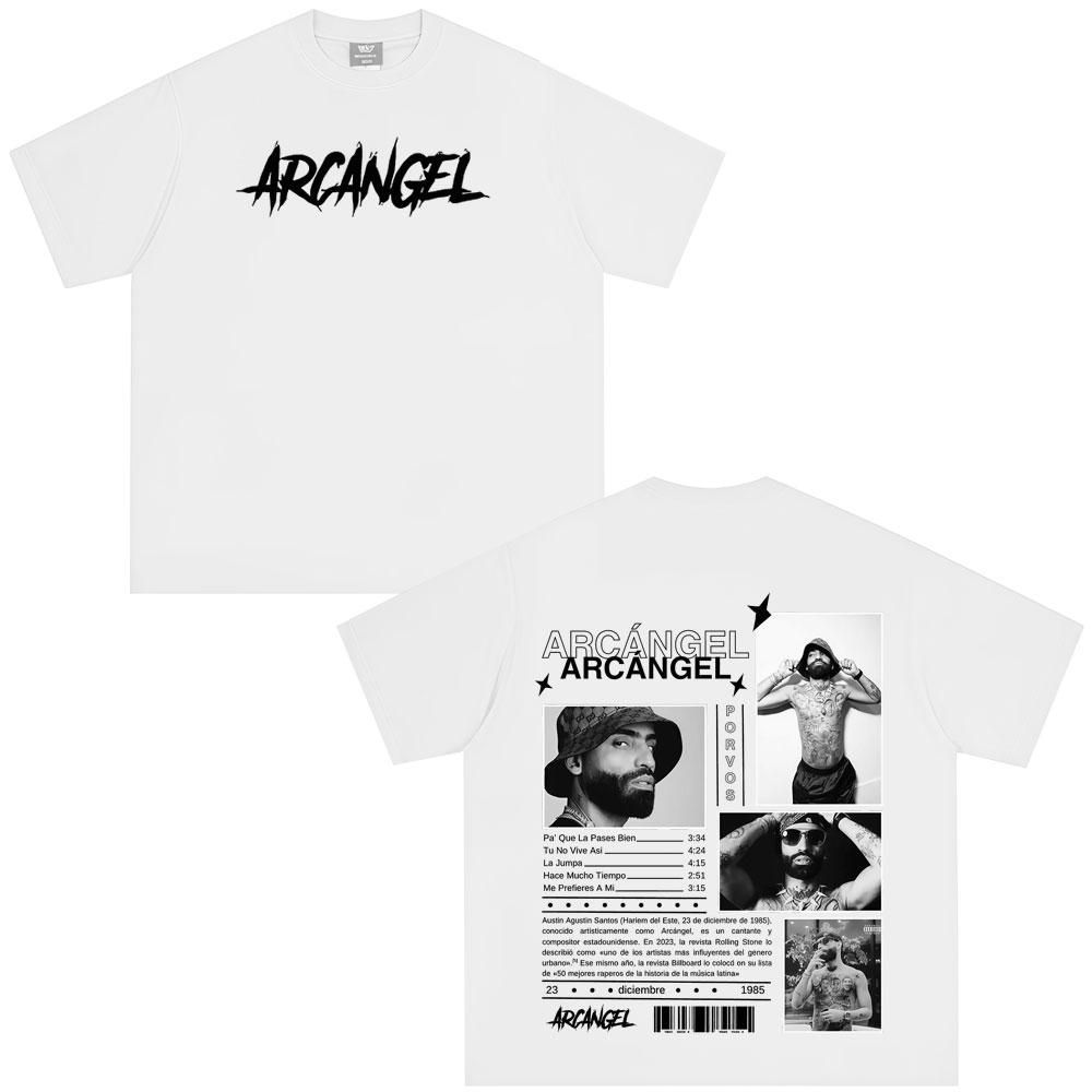 

Rapper Arcangel Album 2026 T Shirt Unisexs Women Clothing Hip Hop Fashion Oversized Short Sleeve Tshirt Cotton Tshirts Fan Gift S