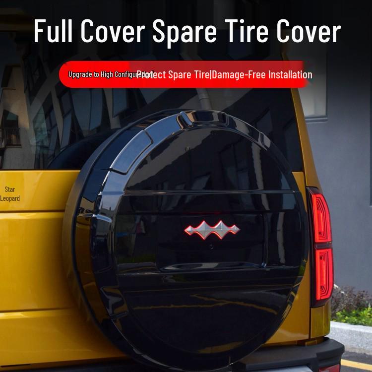 Equation Leopard 5 Full Coverage Spare Tire Cover - Rear Tailgate Protector Accessory