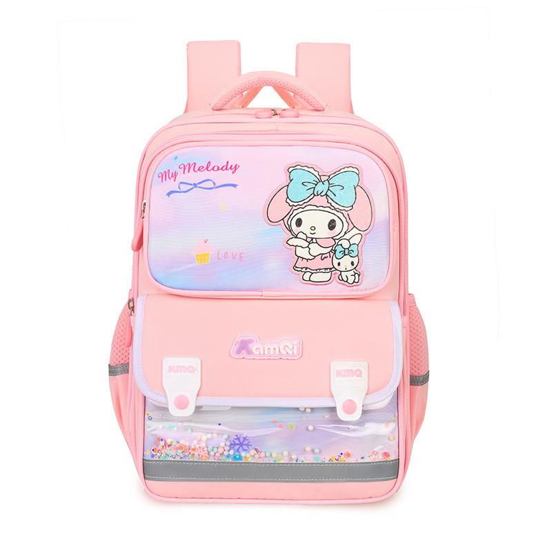 Gender-neutral Cartoon Backpack For Elementary School With Roomy Interior Comfort Straps розовый