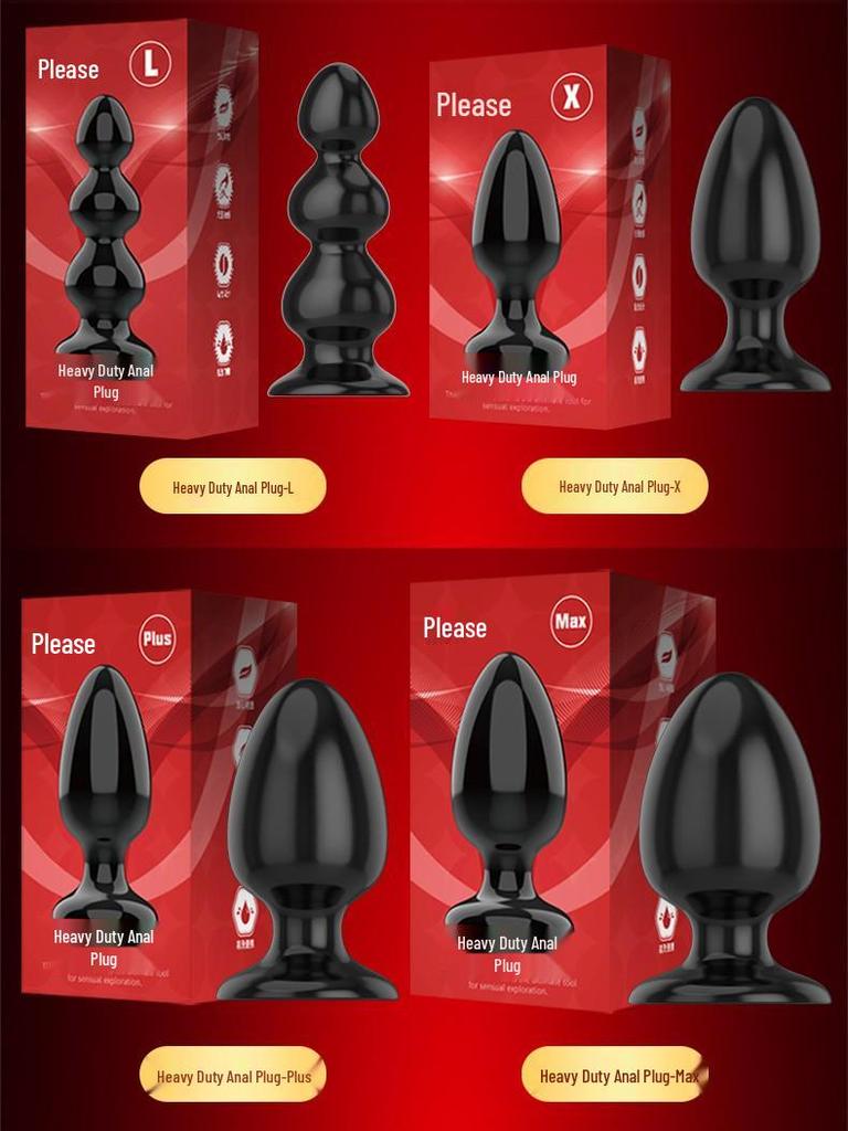 Vergnügen Schwerlast Groß Analplug & Perlen für Paare