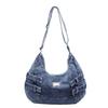 Denim Shoulder Bag Large Capacity Women's Crossbody Bag Commuter Tote Bag Mother Bag