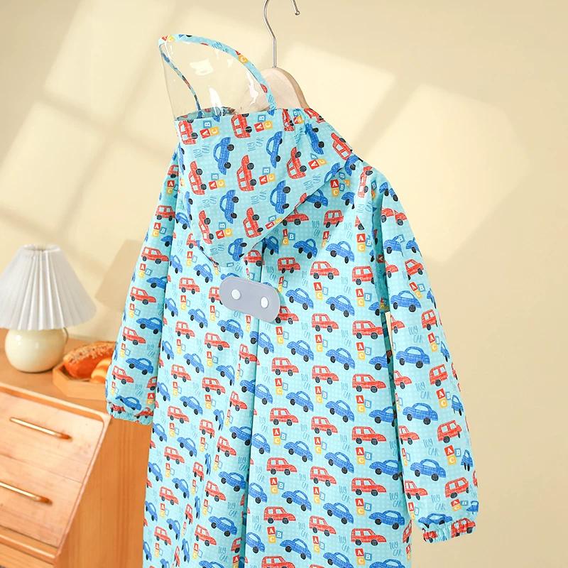 Children's Raincoat for Elementary School Students, Girls and Boys, 2026 New Model, Full-Body Storm-Proof with Backpack Space